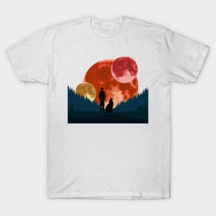 Man and wolf T-Shirt